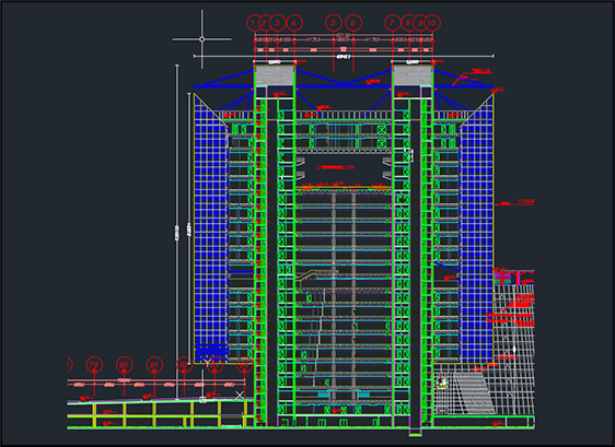 پرده-دیوال-تفصیلات-Autocad-DWG-دوتنه