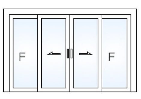 Porte scorrevoli fisse