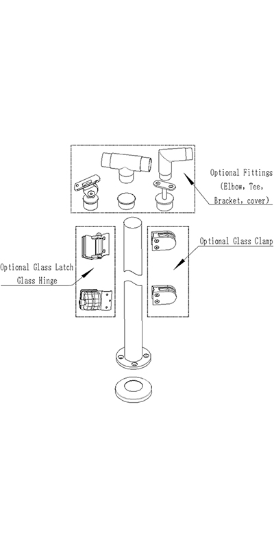 Many Types Of Stainless Steel Post System6