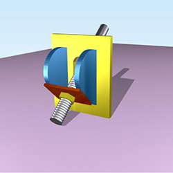 Construção de estrutura de aço tipo portal