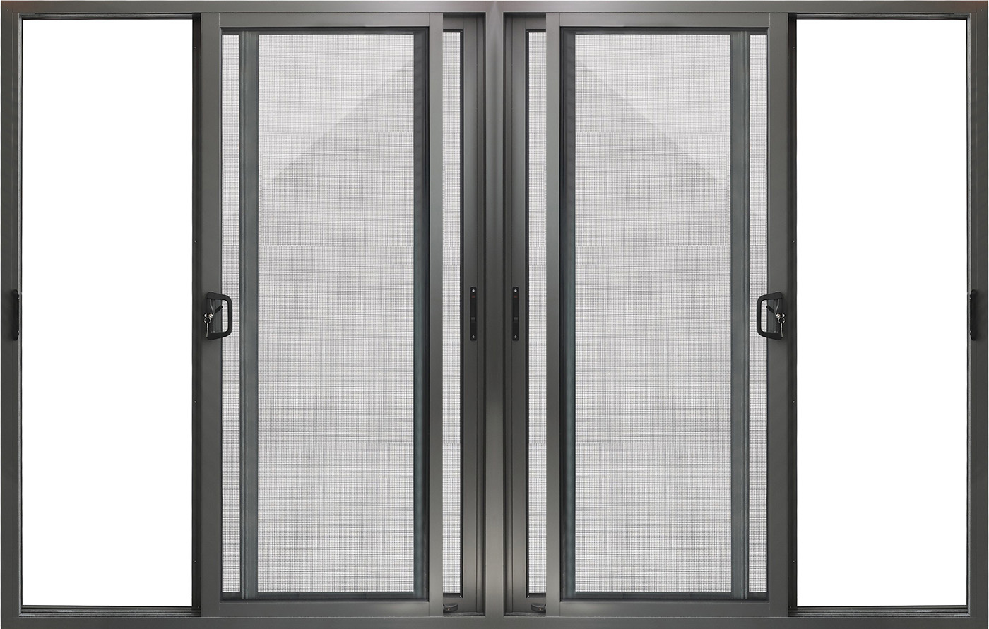 grey aluminium windows