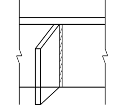 रिब्ड ग्लास पूर्ण गिलास पर्दे की दीवार (2)